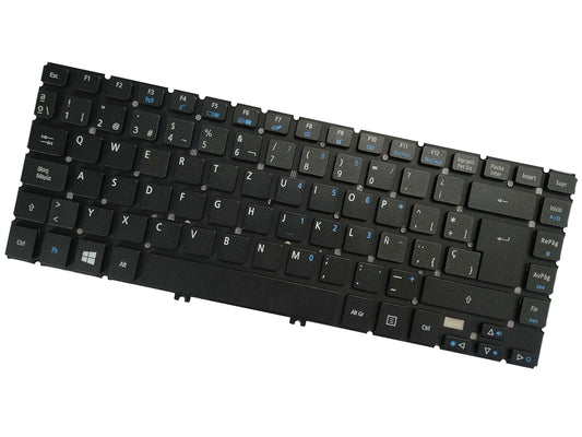 AKGIFT Laptop Replacement Keyboard Compatible for Acer Aspire R7-572 R7-572G PK130YO1A29 Spanish Layout Backlit