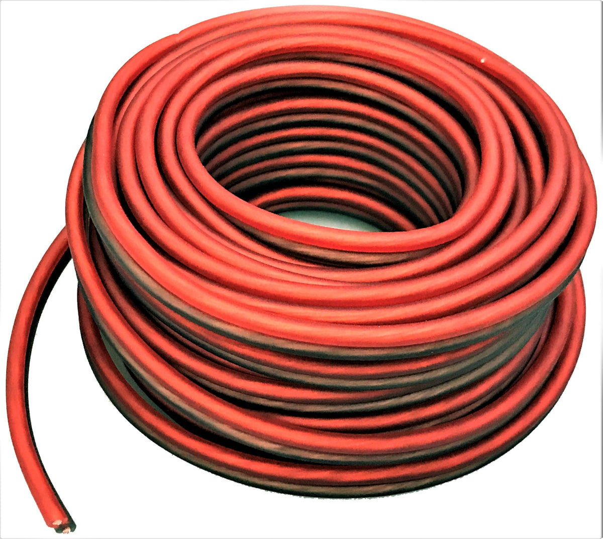 MR DJ DSWS12R100 Speaker Wire Marine Red/ Black 100 Ft True 12 Gauge Marine Car, Home Audio Speaker Wire Cable