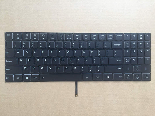 Original New for Lenovo Legion Y530 Y530-15 Y530-15ICH Y530-15ICH 81FV 81LB Series US Black Backlit Gaming Laptop Keyboard White Word
