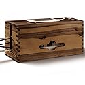TIDITA Acacia Large Cable Management Box - 15" L Cord Box Hider, Power Strip Box for Office - Cable Hider Box, Surge Protector Box - Wire Box Hider