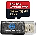 SanDisk 128GB Extreme Pro MicroSDXC Memory Card, Compatible with GoPro Max 2, Lit Hero, HERO13 Black, Ultra Wide (SDSQXCD-128G-GN6MA) V30 A2 Bundle