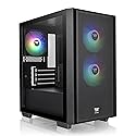 Thermaltake Versa H16 TG ARGB Black Micro ATX Tower Case; Tempered Glass Side Panel; 3 Pre-Installed ARGB Fans; CA-1Y8-00S1WN-02; 3 Year Warranty