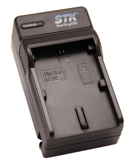 STK LP-E6 Charger for Canon LP-E6N Battery LPE6 Promaster LP-E6NH EOS R R5 R6 R7 5D Mark II III & IV 90D 70D 5Ds 6D 5Ds 80D 7D 60D 5Ds MKii MKii MKiii