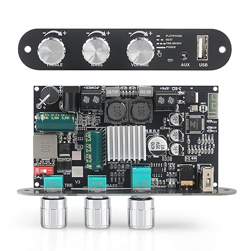 ZK-1001U 100W Mono Amplifier Board with TWS & Bluetooth 5.3, High Power Audio Amp Module for DIY Desktop Speakers & Vehicle, Supports USB/AUX Input