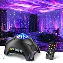Northern Galaxy Light Aurora Projector with 33 Light Effects, Night Lights LED Star Projector for Bedroom Nebula Lamp, Remote Control, White Noises