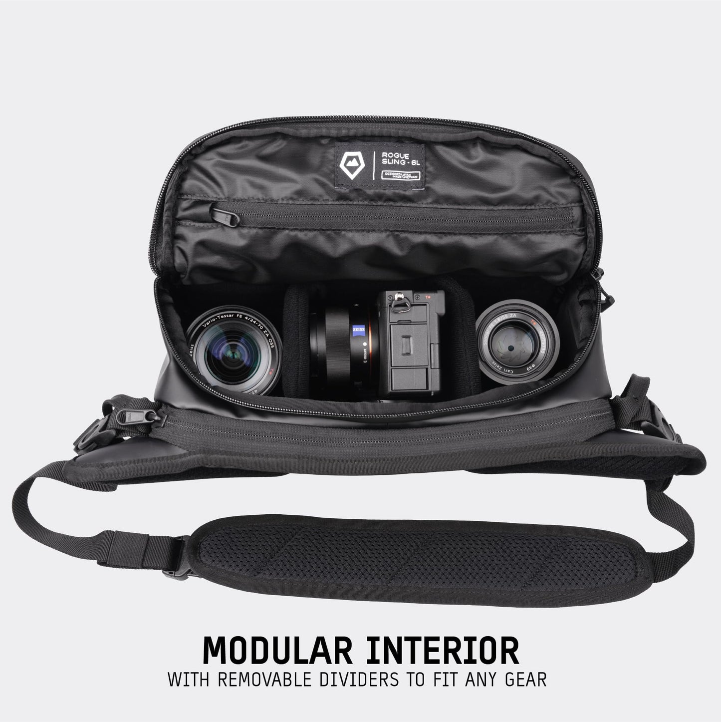 WANDRD ROGUE V1 6L Sling: Compact Camera Sling and Crossbody Bag with Fast Access, 3-Way Carry- Lightweight Everyday Bag Great for Travel