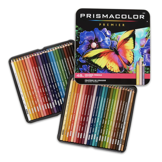 Prismacolor Premier Colored Pencils, Soft Core, Assorted Colors, 48 Count - Durable, Vibrant, Ultra-Smooth, Adult Coloring, Drawing, Sketching, Arts