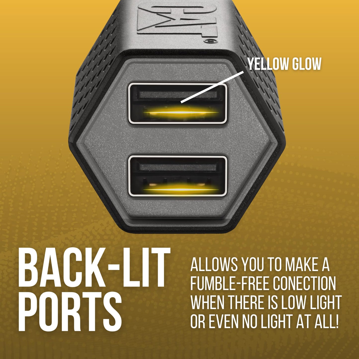 USB Car Charger, Charges Up to 2 Devices