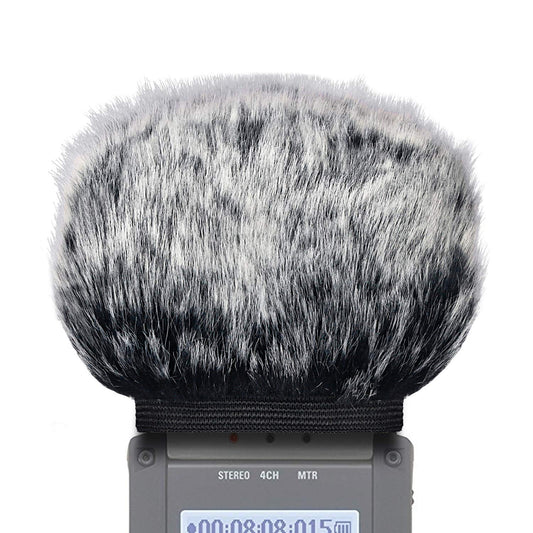 SUNMON Microphone Windscreen Muff for Zoom H4N Pro Portable Digital Recorders - Outdoor Mic Windshield Wind Cover Pop Filter