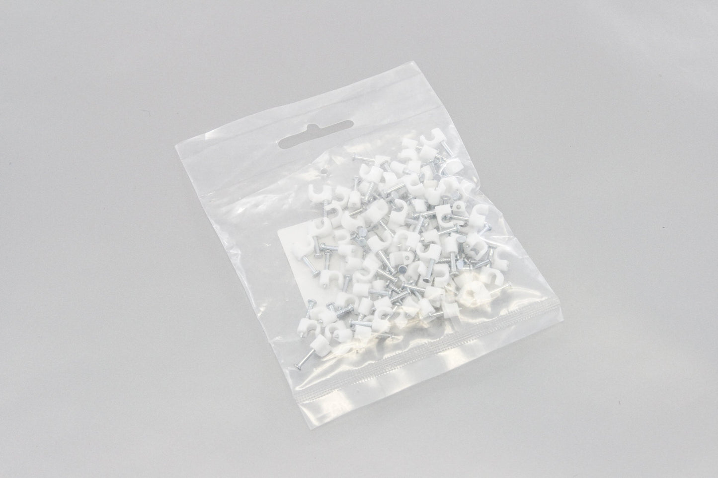 10000 Round 3/16 Inches (5 mm) Cable Wire Clips Cable Management Cord Tie Holder Coaxial Nail in Clamps Tacks