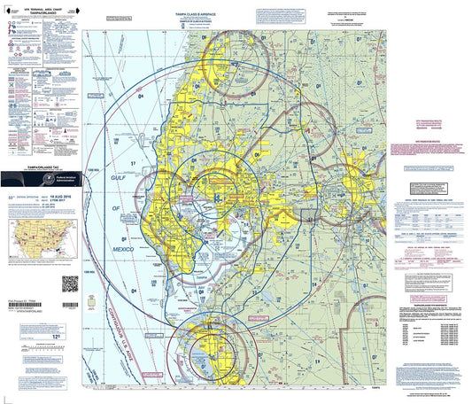 FAA Chart: VFR TAC TAMPA/ORLANDO TTAM (Current Edition)