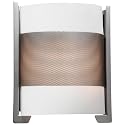 Access 20739-BS/OPL Contemporary Modern Two Light Wall Fixture from Iron Collection in Pewter, Nickel, Silver Finish, 10.00 inches
