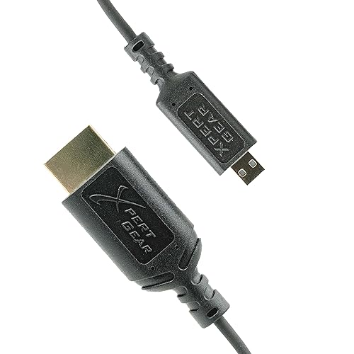 Xpert Gear HDMI to Micro HDMI 2.0 Cable, [0.5M / 1.64FT], Ultra Thin, 2.5mm OD, 18Gbps, (Type A to Type D), Premium High Speed, 40AWG Coaxial, 4K UHD