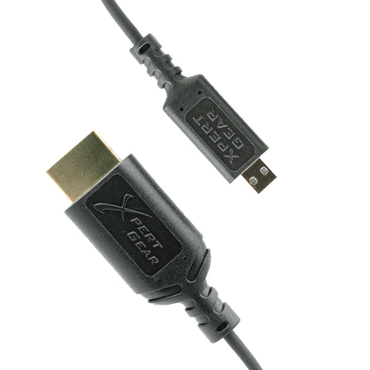 Xpert Gear HDMI to Micro HDMI 2.0 Cable, [0.5M / 1.64FT], Ultra Thin, 2.5mm OD, 18Gbps, (Type A to Type D), Premium High Speed, 40AWG Coaxial, 4K UHD