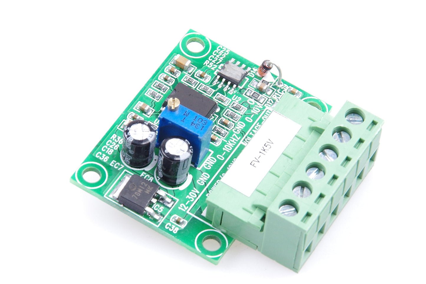 Frequency to Voltage Conversion Module 0-1KHz to 0-5V F/V Conversion Module Digital to Analog Converter Module(0-1KHZ to 0-5V)