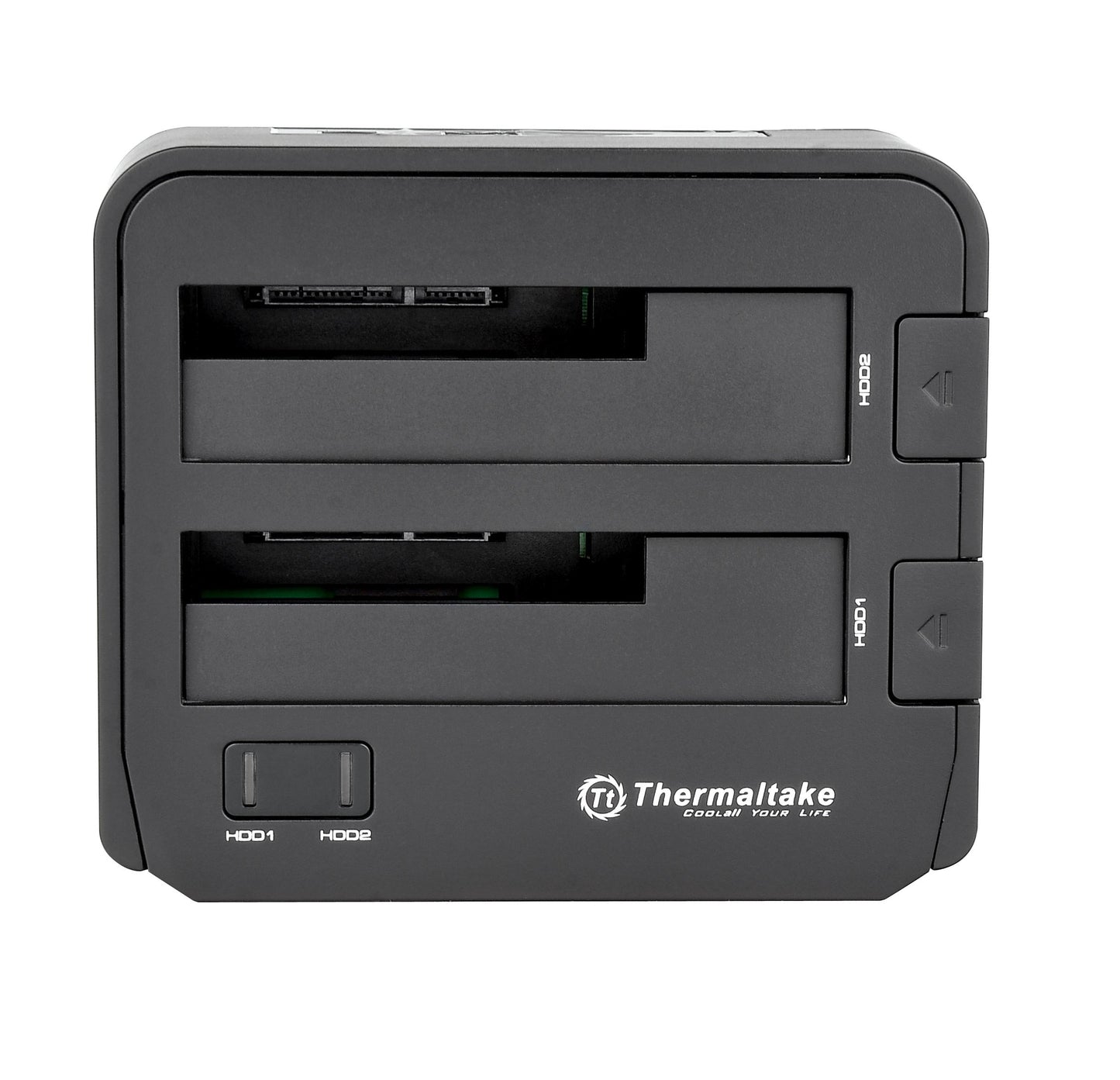Thermaltake BlacX Duet 2.5”/3.5” SATA I/II/III USB 3.0 External Hard Drive Enclosure Docking Station ST0014U-D,Black