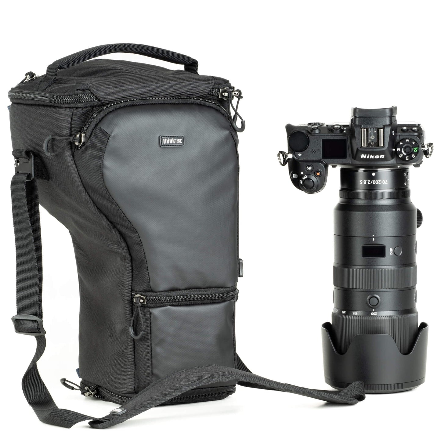 Think Tank Digital Holster 30 V3 Camera Bag Only for Standard-size Mirrorless Camera Body with 70-200mm f/2.8 Lens Attached