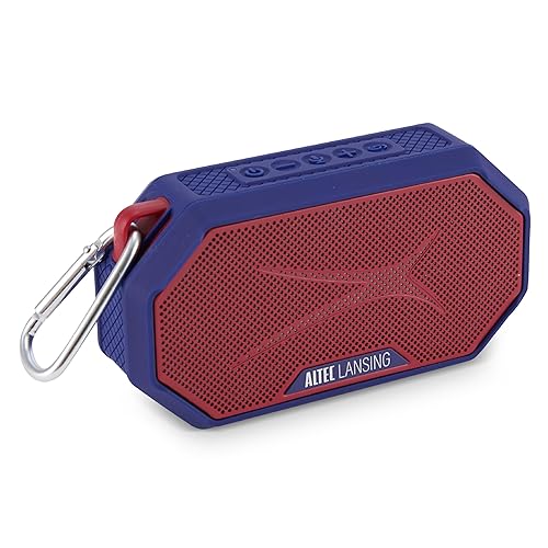 Altec Lansing x New York Giants - Portable Bluetooth Speaker HYDRAMINI 2.0, IP67 Waterproof, 8W Output, 12h Playtime, USB-C Quick Charge, Voice