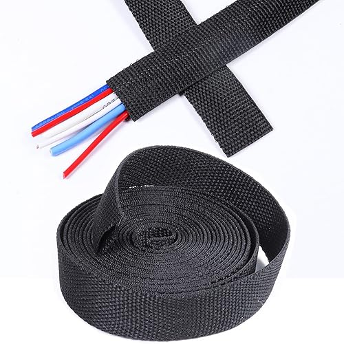 SUNNAREPOON Heat Shrink Rope Protector Sleeve, Prevent Overheating and Slipping Winch Rope Protective Sleeve for Trolling Motor Cable Sleeve (2-1/4''