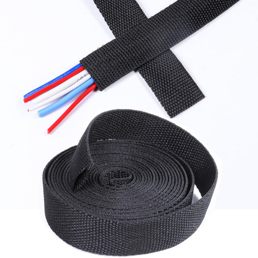 SUNNAREPOON Heat Shrink Rope Protector Sleeve, Prevent Overheating and Slipping Winch Rope Protective Sleeve for Trolling Motor Cable Sleeve (2-1/4''