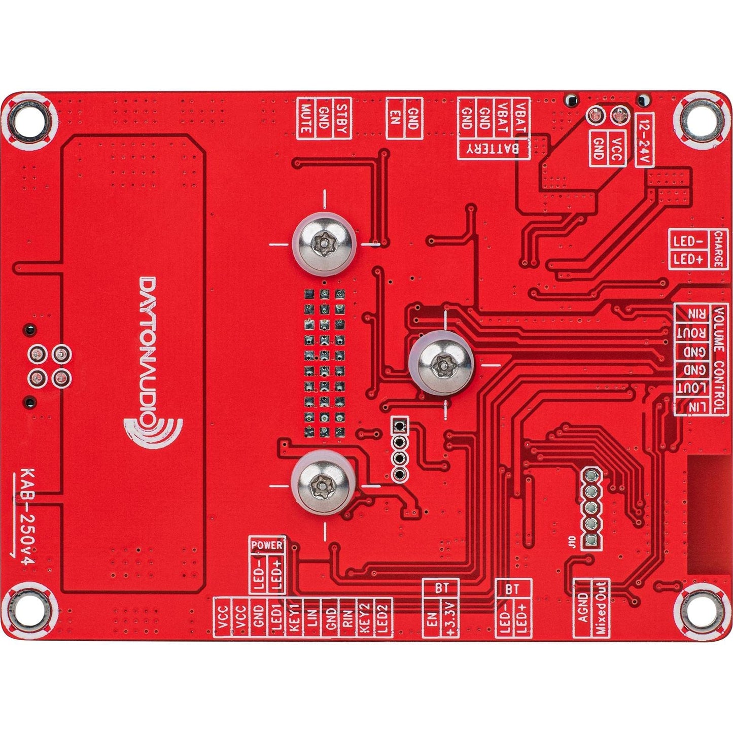 Dayton Audio KAB-250v4 2 x 50W Class D Audio Amplifier Board with Bluetooth 5.0