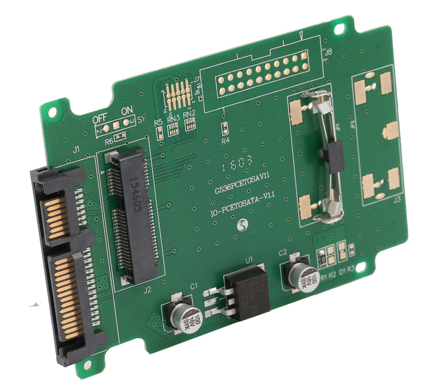 Syba Mini-SATA mSATA 50 mm SSD Connector to SATA III 2.5 Converter Adapter (SY-ADA40050)