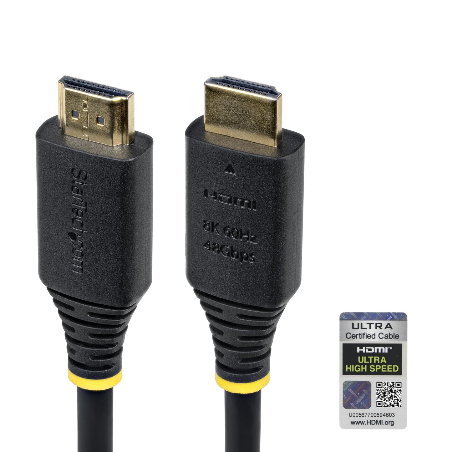 StarTech 2m (6ft) Certified Ultra High Speed HDMI Cable, 8K 60Hz/4K 120Hz, HDMI 2.1 Cord with HDR10+ / eARC, 48Gbps