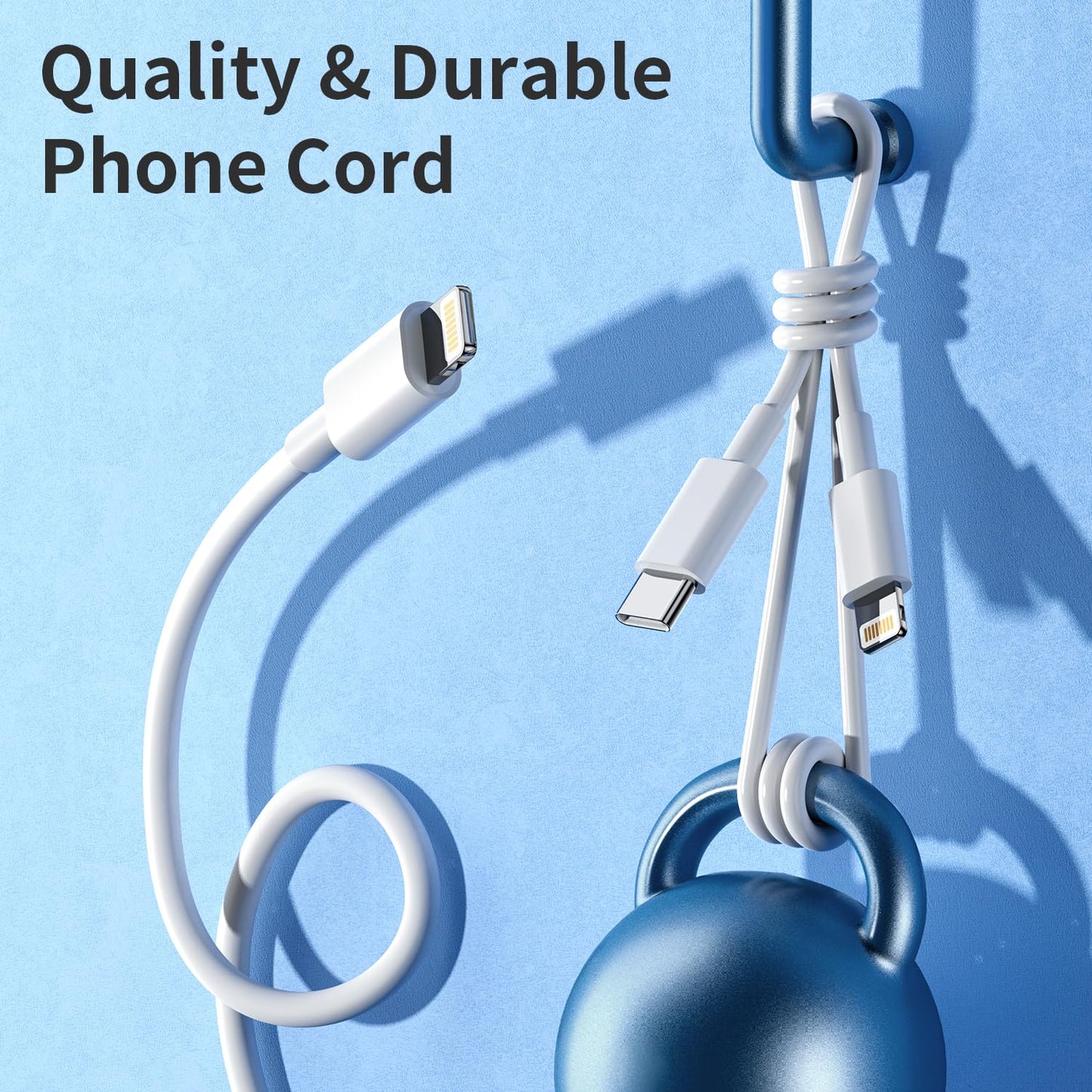 iPhone Charger Fast Charging?MFi Certified?3 Pack 20W PD USB C Wall Charger 6FT Cable Fasting Charging Adapter Compatible with iPhone 14Pro/13
