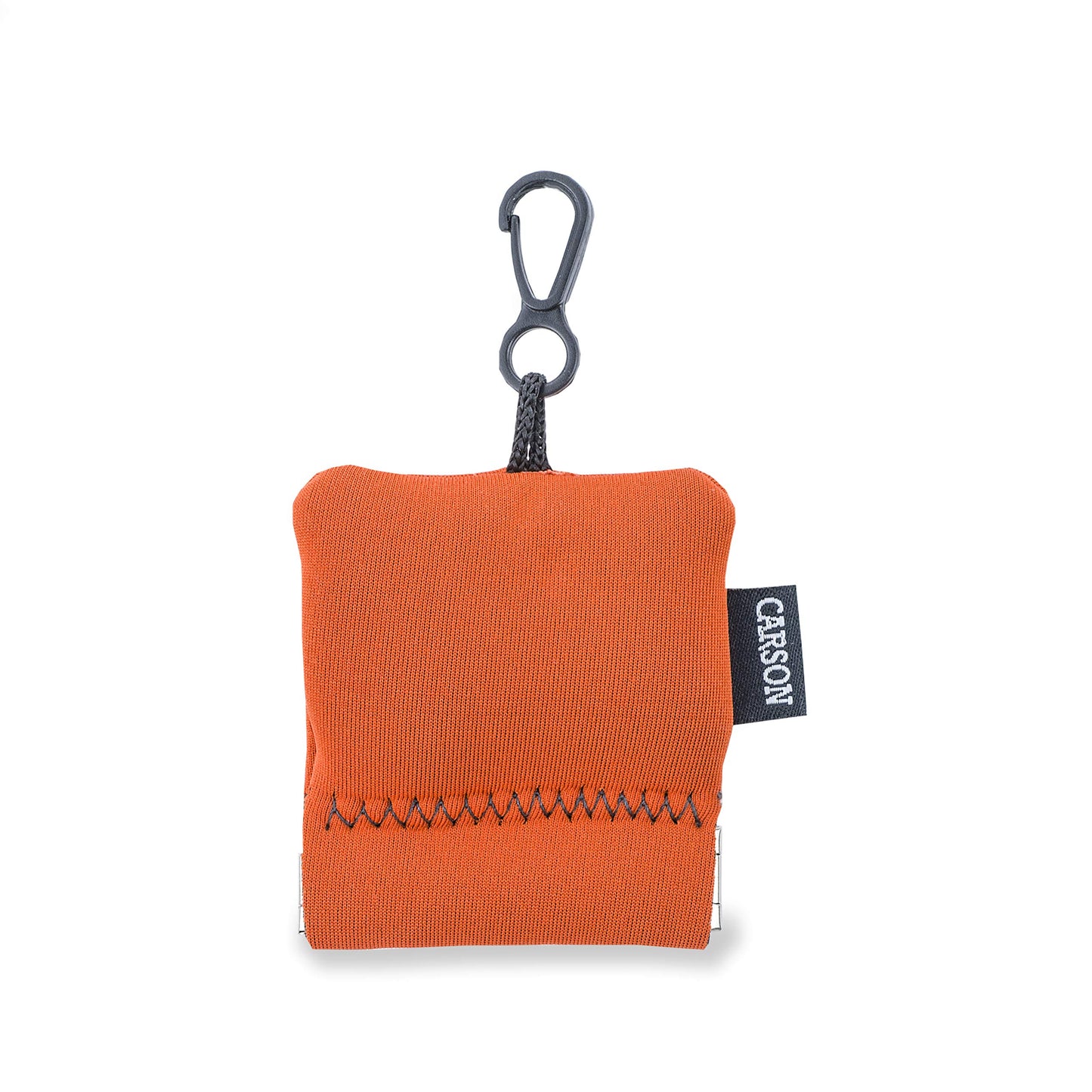 Carson Stuff-It Pro Microfiber Lens Cloth Cleaning System for Glasses, Smartphones, Tablets, Optics, Lenses, Cameras and More, 8.0'' x 8.0'' - Orange