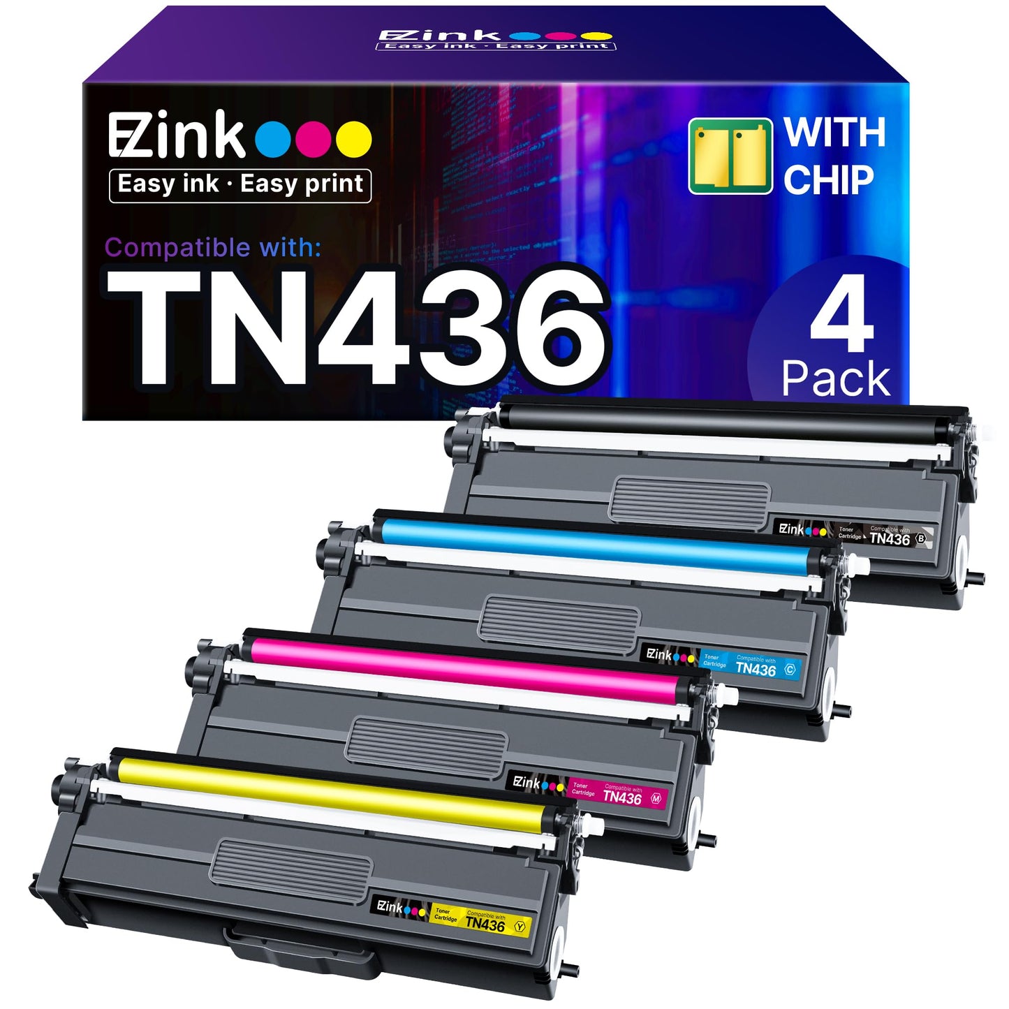 E-Z Ink TN436 Toner Cartridge Compatible for Brother TN436 TN-436 Toner