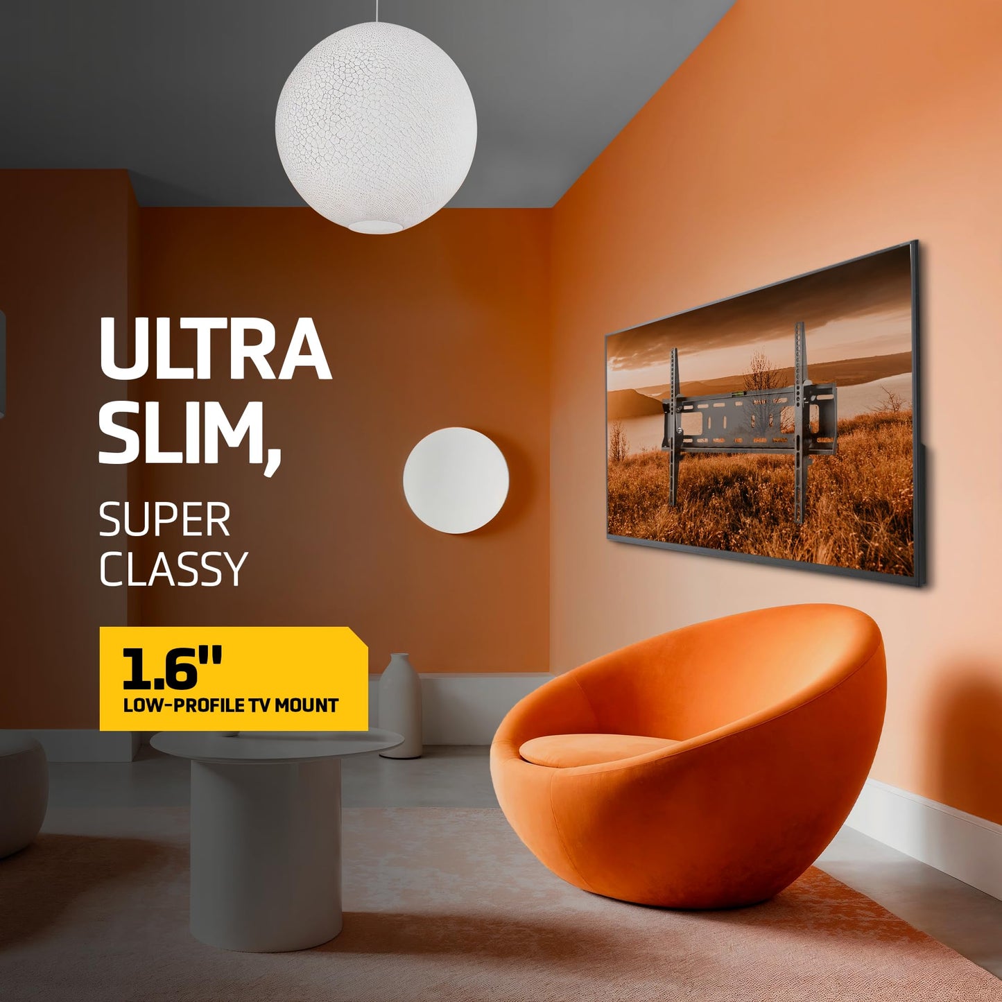 LionBeam™ Heavy-Duty TV Wall Mount for 37?-70? Screens Ultra-Slim Design, Strongly Holds up to 110lb, Universal Mount max VESA 400×600mm, Superior Low