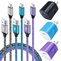 USB to USB C Type C Charger for Android Samsung Galaxy A56/A16/A36/S25 Ultra/S25 Plus/S24 Ultra/S24/S23/S22 Ultra/S21/A55/A54/A15, 3 Pack Wall Charger