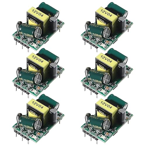 AITIAO 6Pcs AC-DC Precision Buck Power Supply Module 12V 400mA Isolated Switch Power Supply Buck Converter AC 110V 100V-264V to 12V 400mA Isolated…