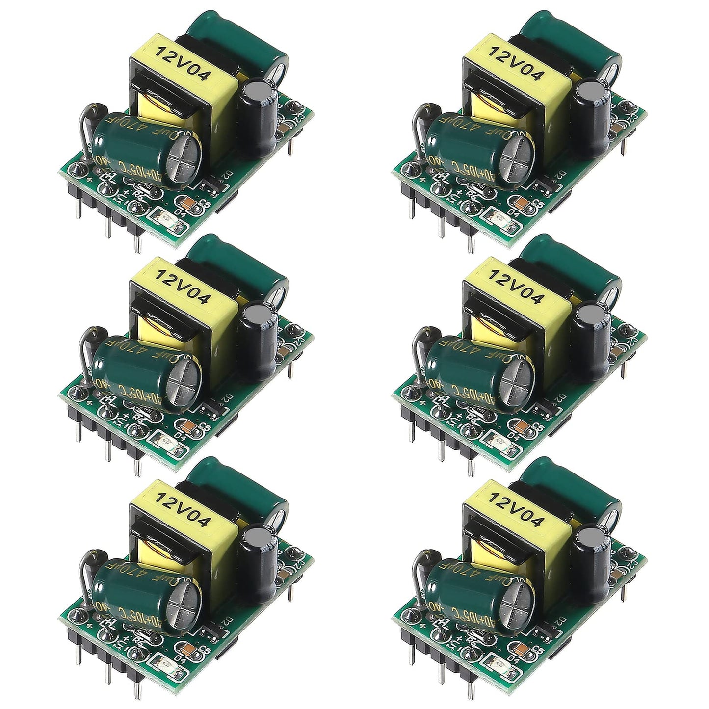 AITIAO 6Pcs AC-DC Precision Buck Power Supply Module 12V 400mA Isolated Switch Power Supply Buck Converter AC 110V 100V-264V to 12V 400mA Isolated…