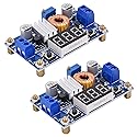 [2 Pack] DC-DC 5A Buck Converter 4-38V to 1.25-36V Step-Down Voltage Regulator High Power Module with LED Display