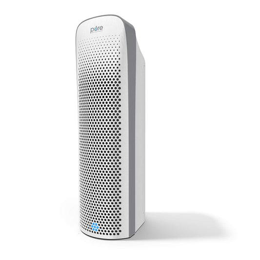 Pure Enrichment PureZone Elite True HEPA Large Room Tower Air Purifier with Air Quality Monitor, 4 Stage Filtration and UV-C Light, Helps Destroy