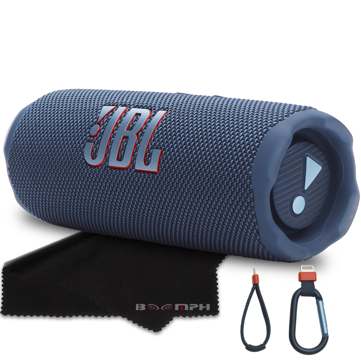 JBL Flip 7 Portable Bluetooth Speaker, IP68 Waterproof, Dustproof, Drop-Proof, PushLock System, AI Sound Boost, 16H Battery - Blue - Boomph's