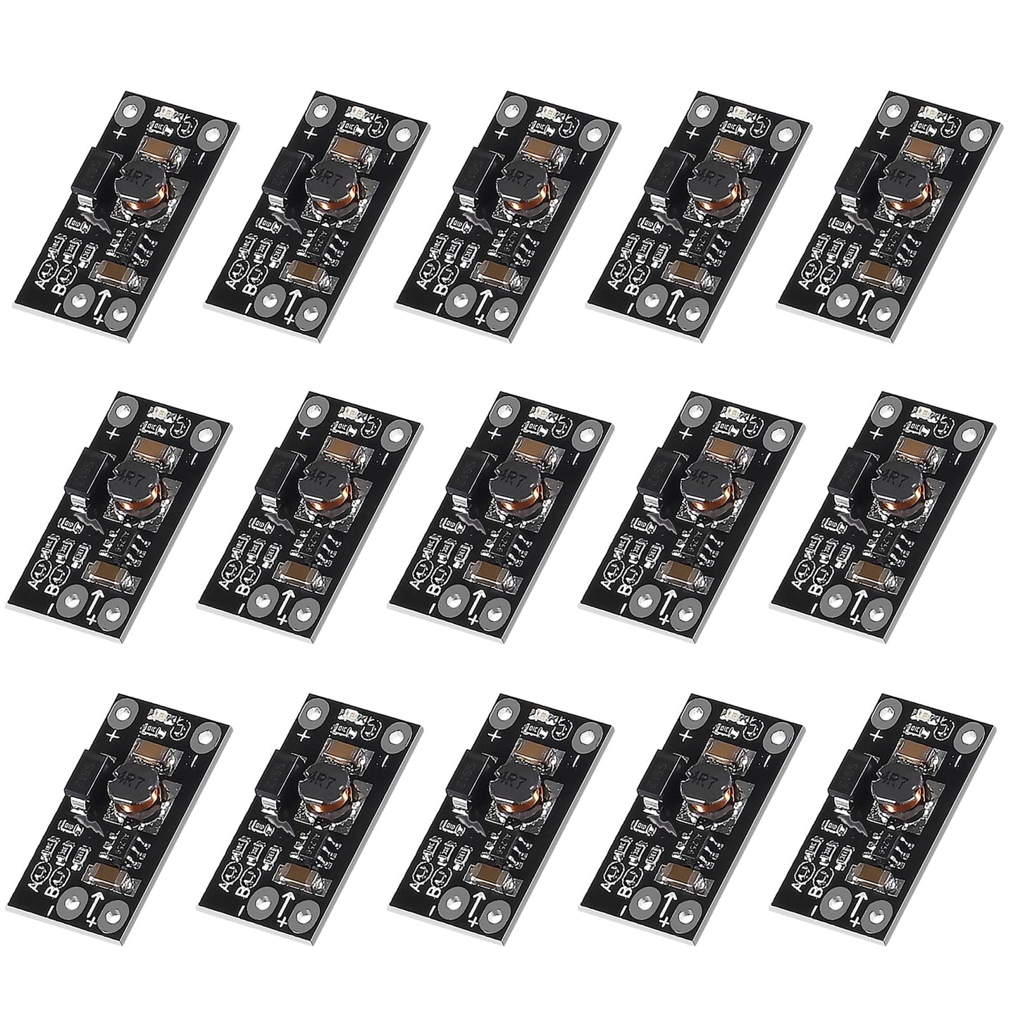 AITIAO 15PCS Mini Boost Module 3.7V to 5V 8V 9V 12V 1.5A Multi-Function Step Up Board with LED Indicator for Electronic DIY