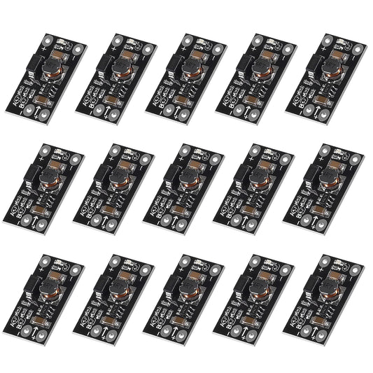 AITIAO 15PCS Mini Boost Module 3.7V to 5V 8V 9V 12V 1.5A Multi-Function Step Up Board with LED Indicator for Electronic DIY