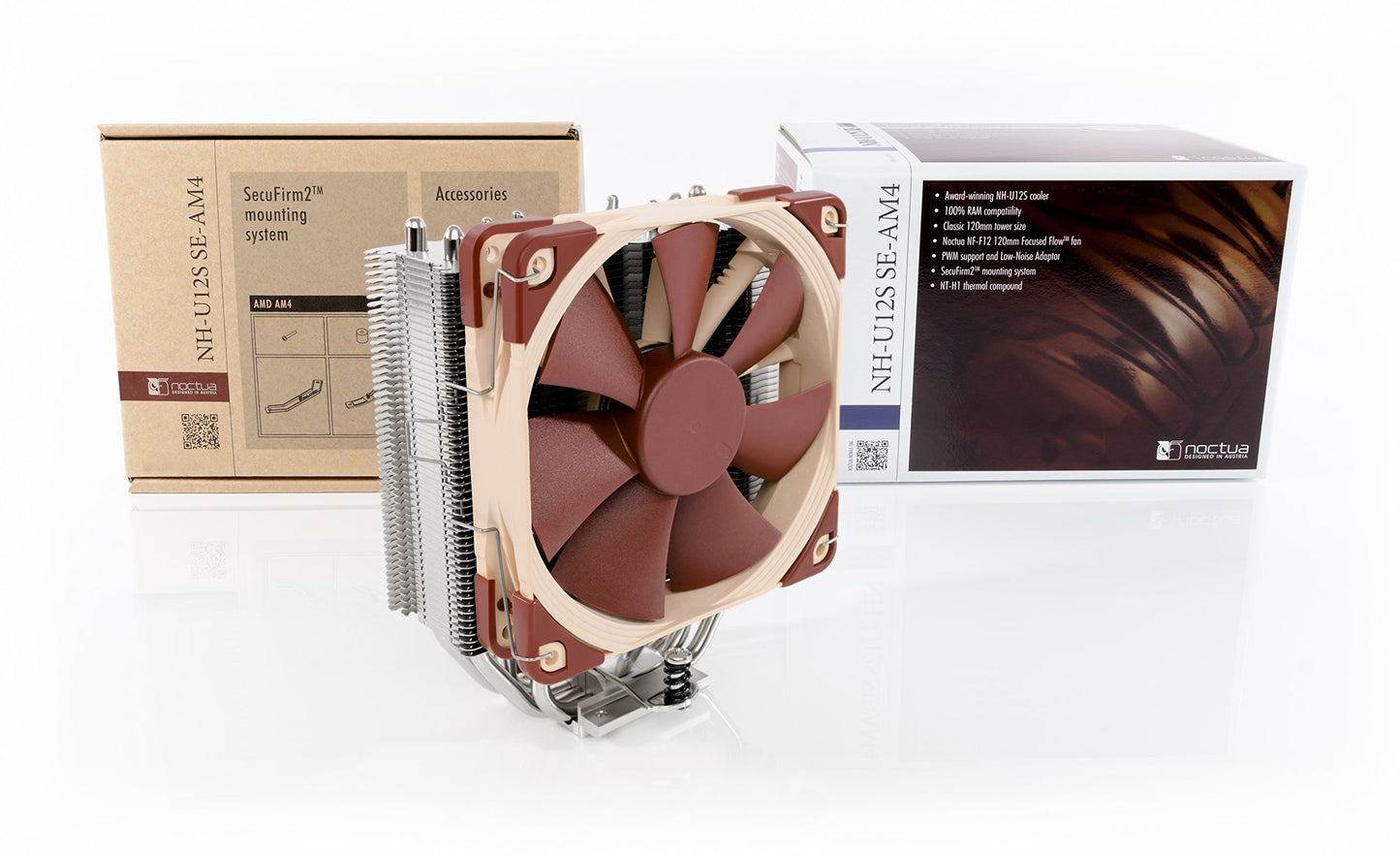 Noctua NH-U12S SE-AM4, Premium CPU Cooler for AMD AM4 (Brown)
