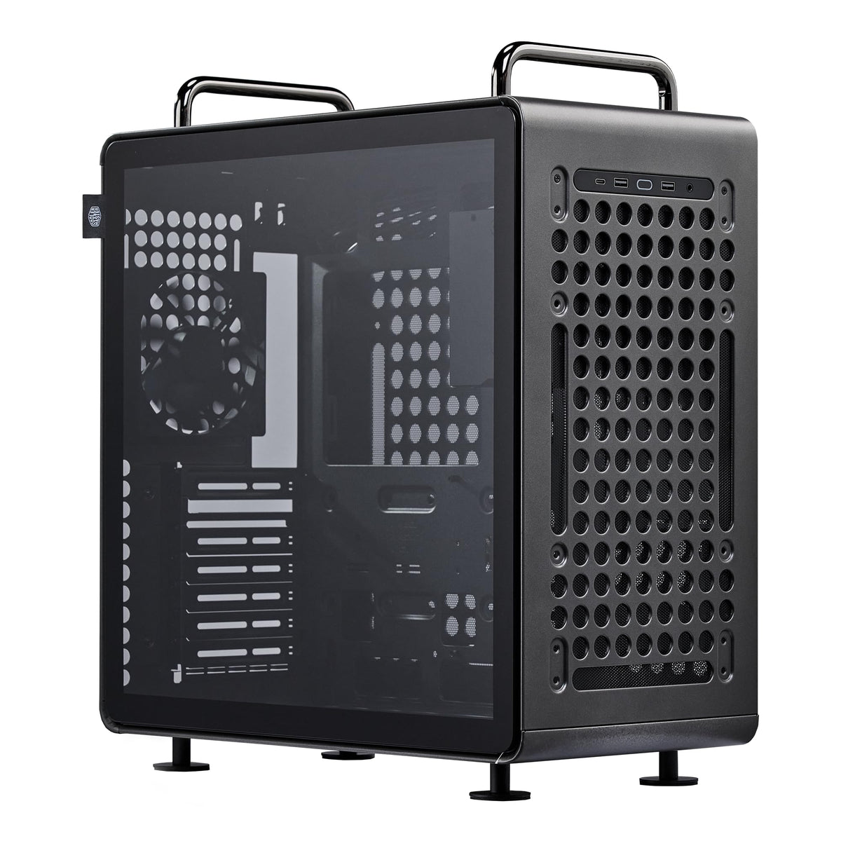 Cooler Master QUBE 540 ATX Mid-Tower PC Case, High Airflow, Tempered Glass