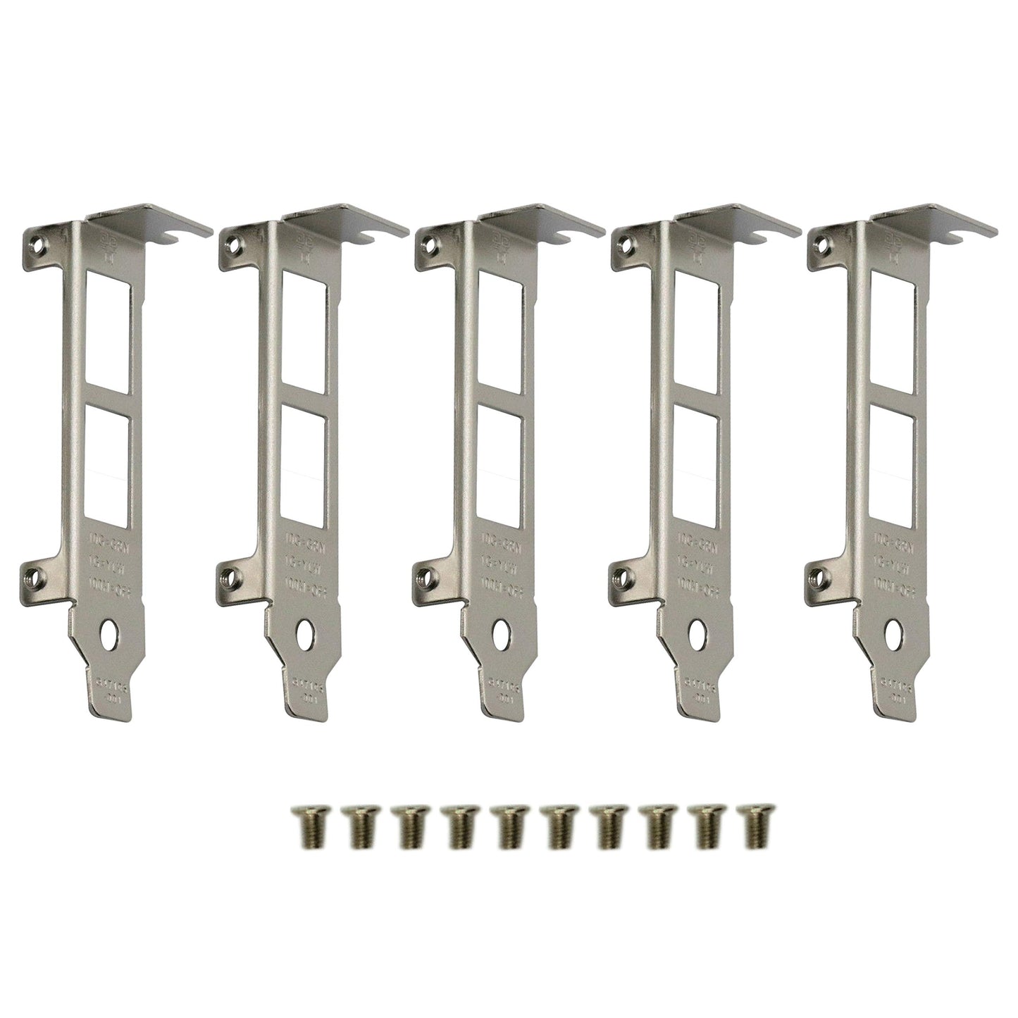 BestParts 5pcs Generic Short Low Profile Brackets for Intel X540-T2 X710-T2L X710AT2 with Screws