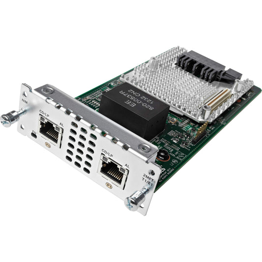Cisco NIM-2MFT-T1/E1= Fourth-Generation Multi-Flex Trunk Voice/Clear-Channel Data T1/E1 - Expansion Module (Renewed)