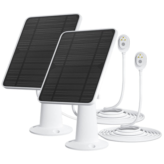 Solar Panel Charger Compatible with Arlo Pro 5S/Pro 4/Pro 3/Pro 3 Floodlight/Ultra/Ultra 2 Camera, 6V 4.5W Solar Panels Charging IP65 Weatherproof w
