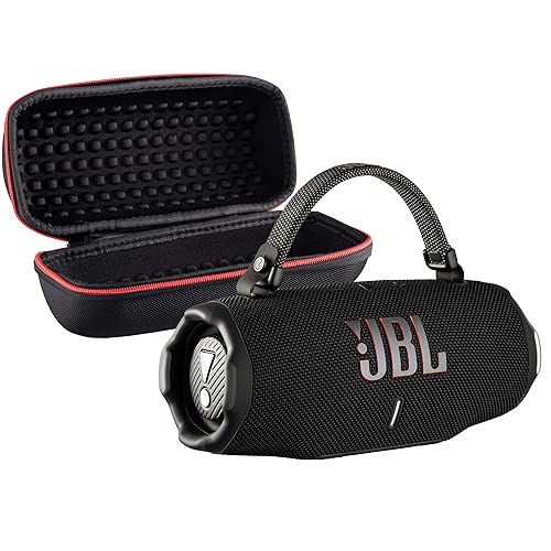JBL Charge 6 Portable Bluetooth Speaker (Black) | IP68 Waterproof, DustProof, and DropProof, Outdoor Wireless Audio |28Hrs Playtime + Travel Case