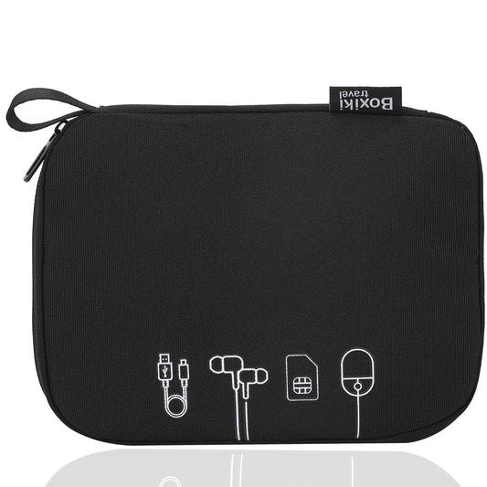 Digital Accessory Pouch - Portable Travel Organizer Bag for Cables, Chargers, Earphones, Power Banks & Tech Gadgets - Water Repellent Zipper Storage
