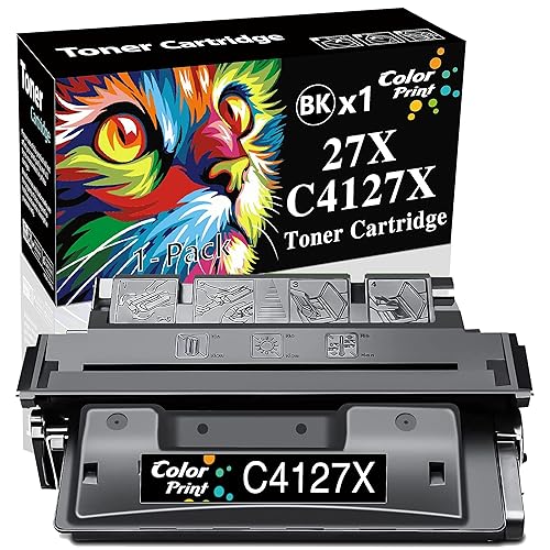 1-Pack ColorPrint Compatible Toner Cartridge 4050n Replacement for HP C4127X 27X 4127 X 27A C4127A Used for Laserjet 4000 4000n 4000se 4000t 4000tn