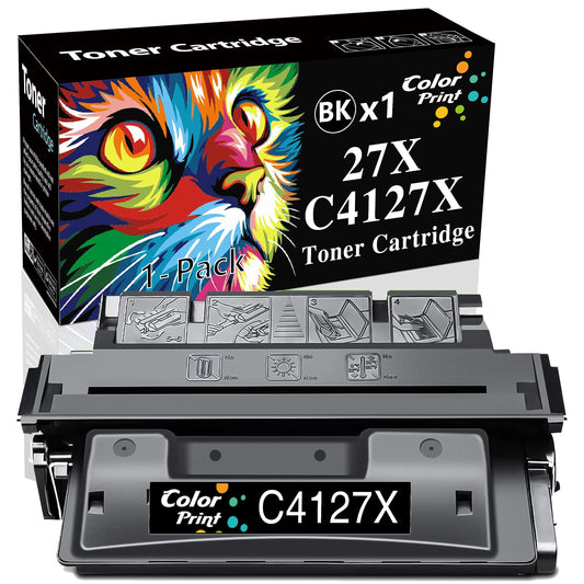 1-Pack ColorPrint Compatible Toner Cartridge 4050n Replacement for HP C4127X 27X 4127 X 27A C4127A Used for Laserjet 4000 4000n 4000se 4000t 4000tn
