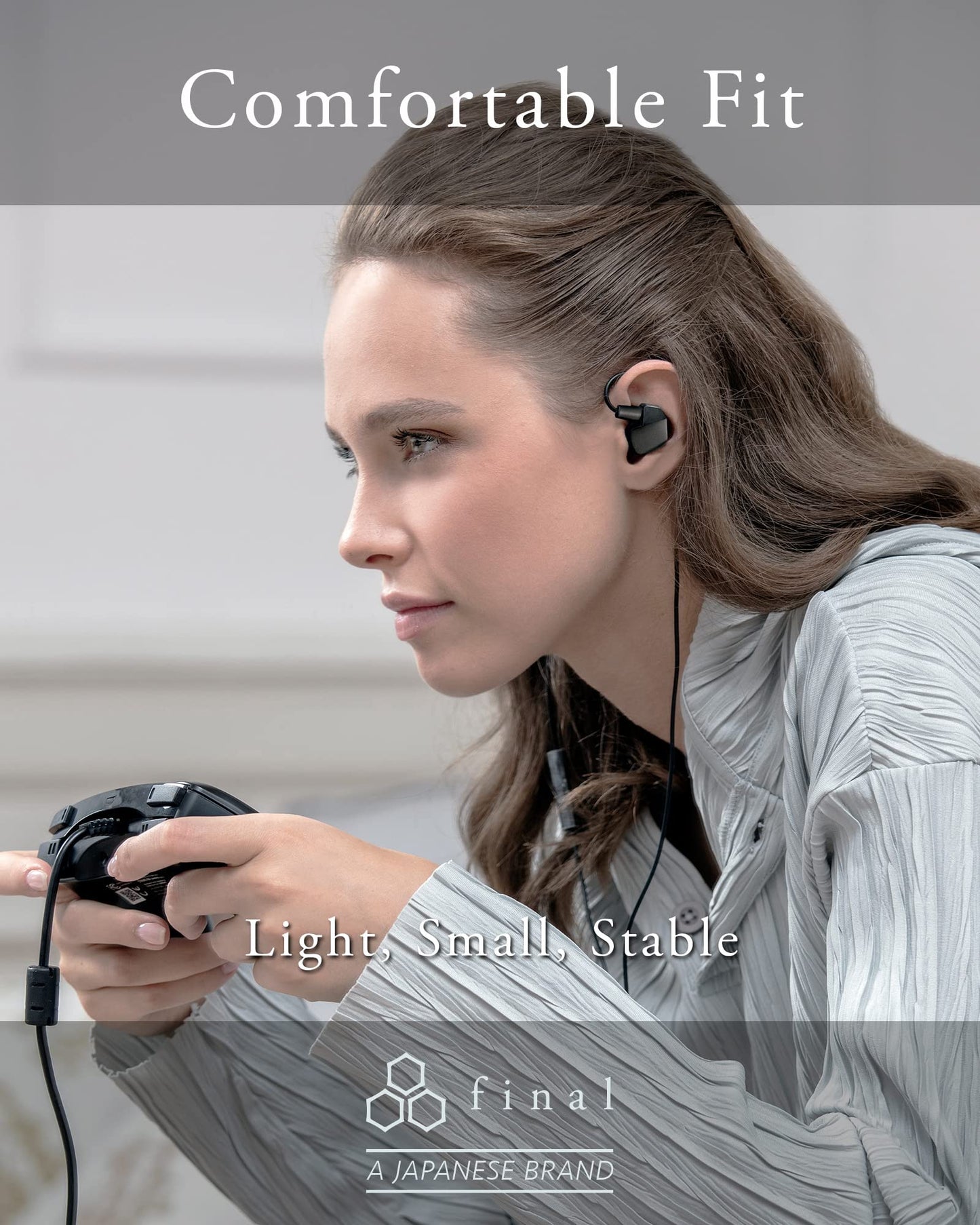 Final VR3000 Gaming Earphones for Immersive Spacious Experience - Open World Adventure, Virtual Reality & Spatial Environments - in-Line Microphone