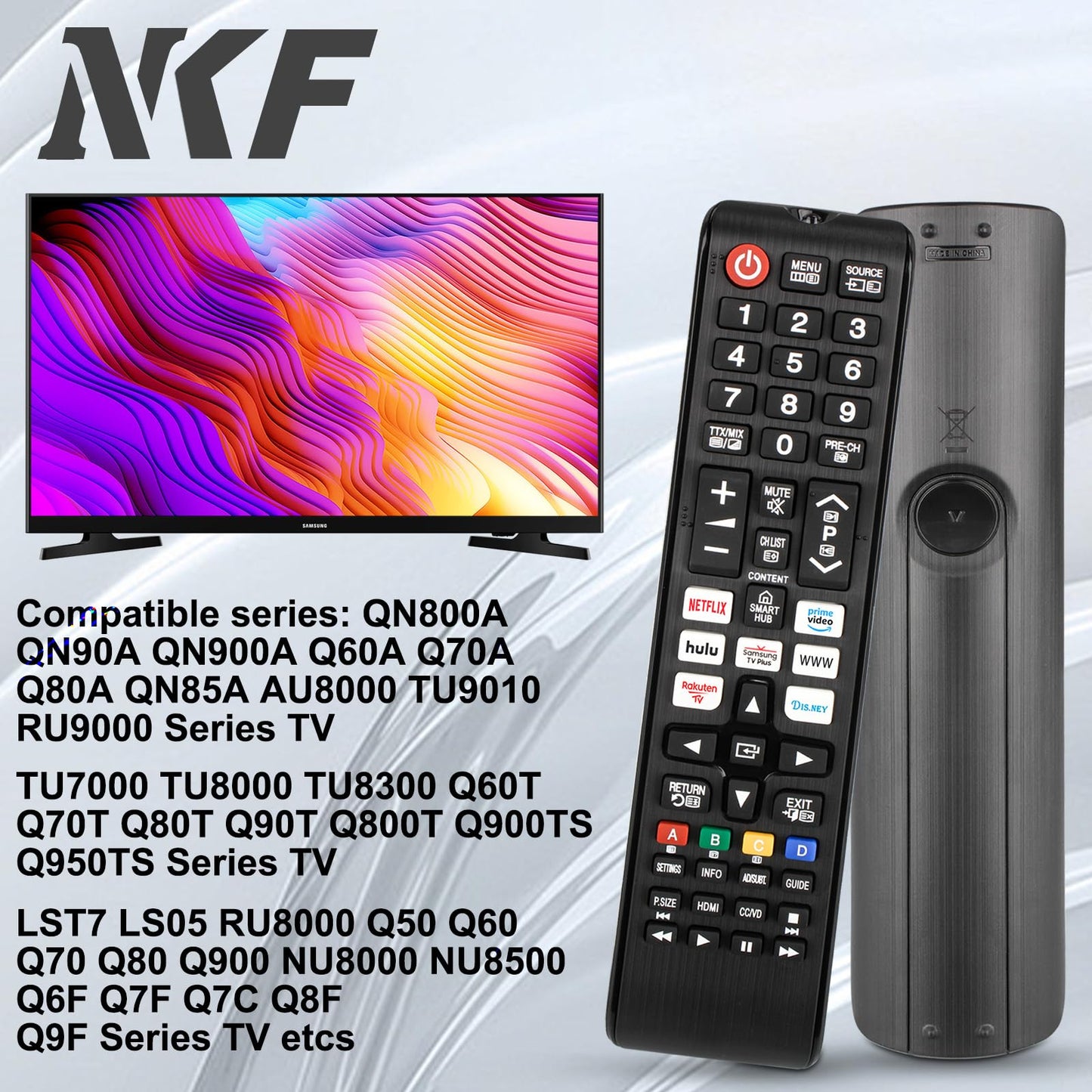 Universal Remote for All Samsung TV Remote Replacement Compatible for All Samsung Smart LCD LED HDTV 3D TVs BN59-01315J BN59-01315A BN59-01301A